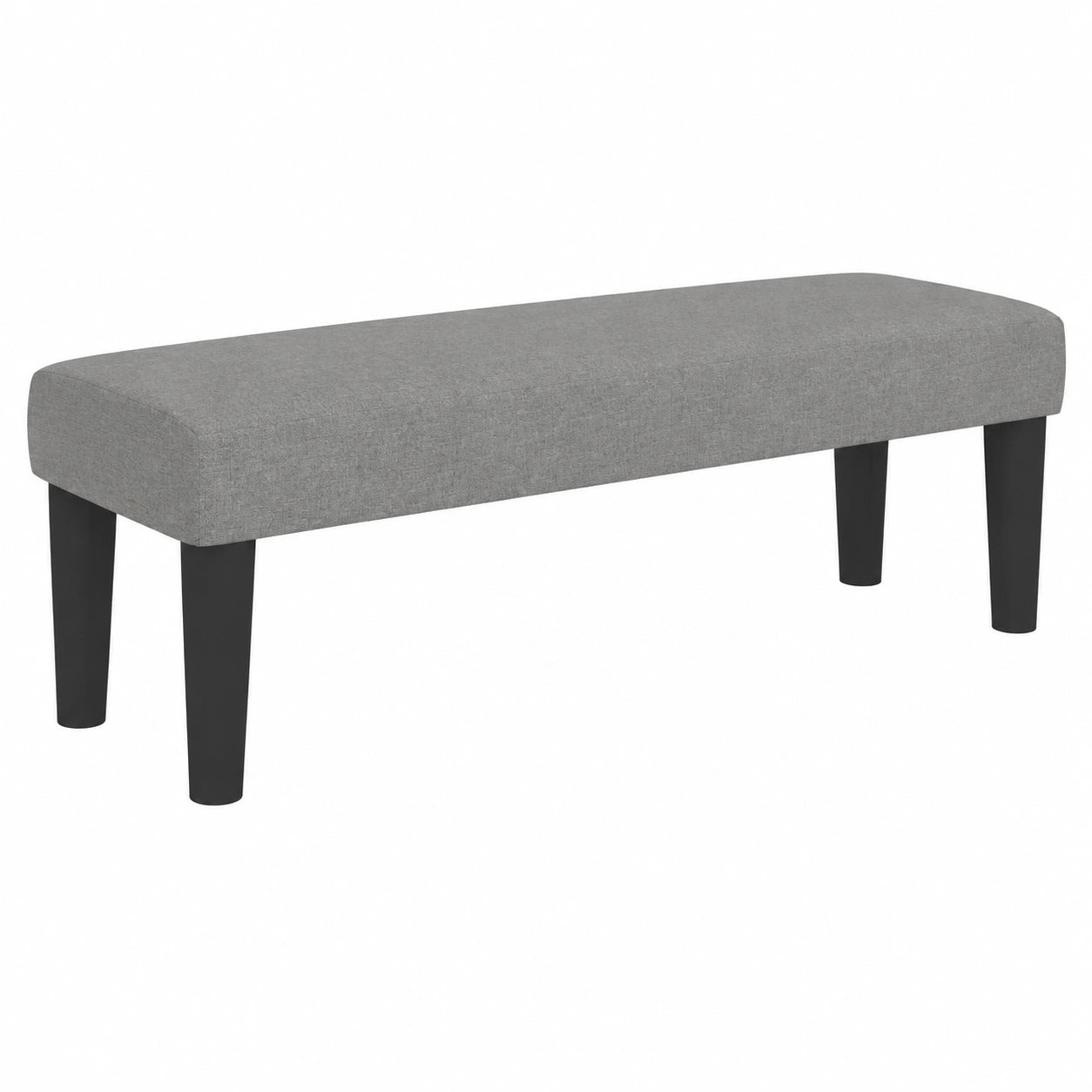 Banco de Tela Gris Oscuro para Sala y Terraza, 100x30x30 cm