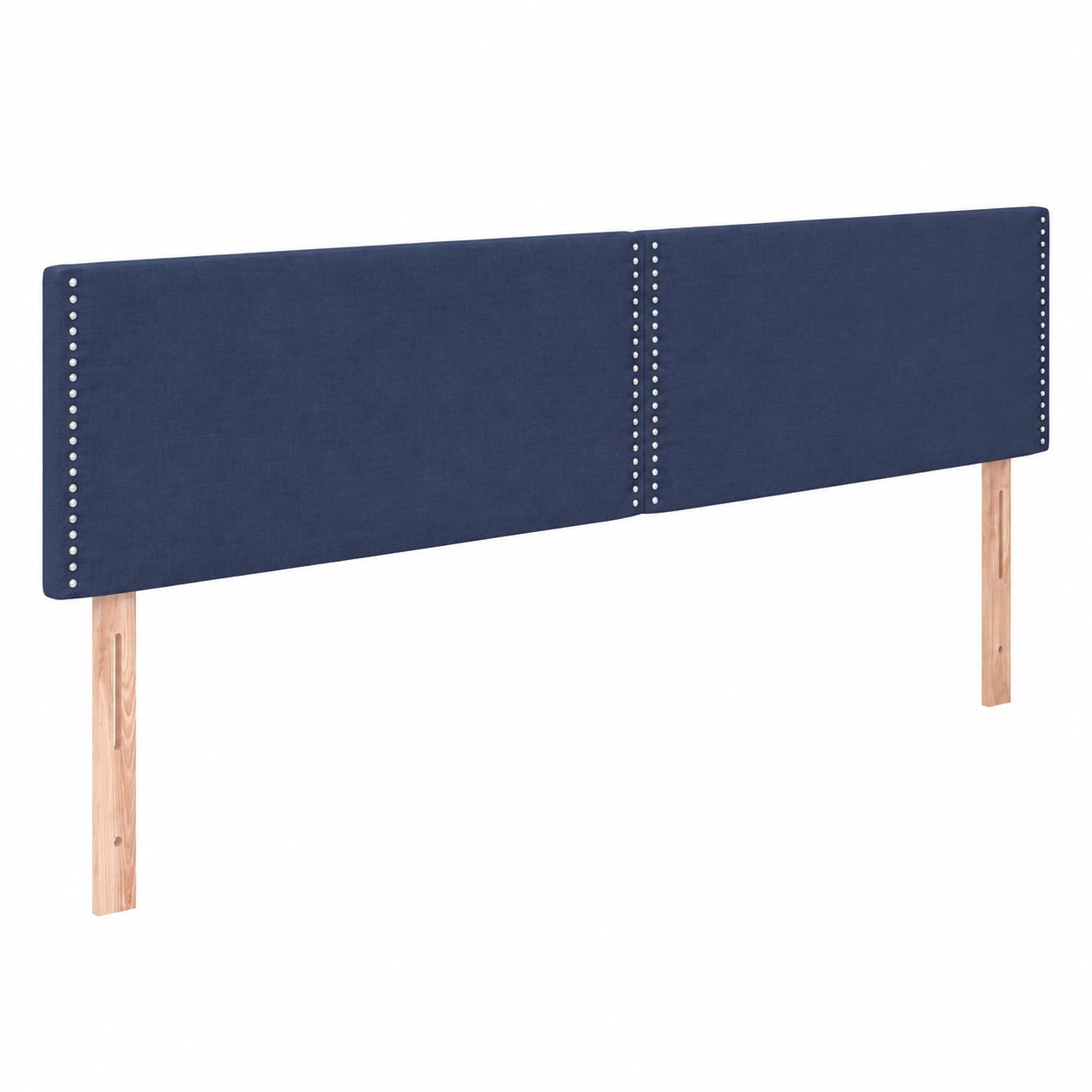 Cabecero Tapizado Antimanchas Azul 160x5x78/88 cm para Dormitorio