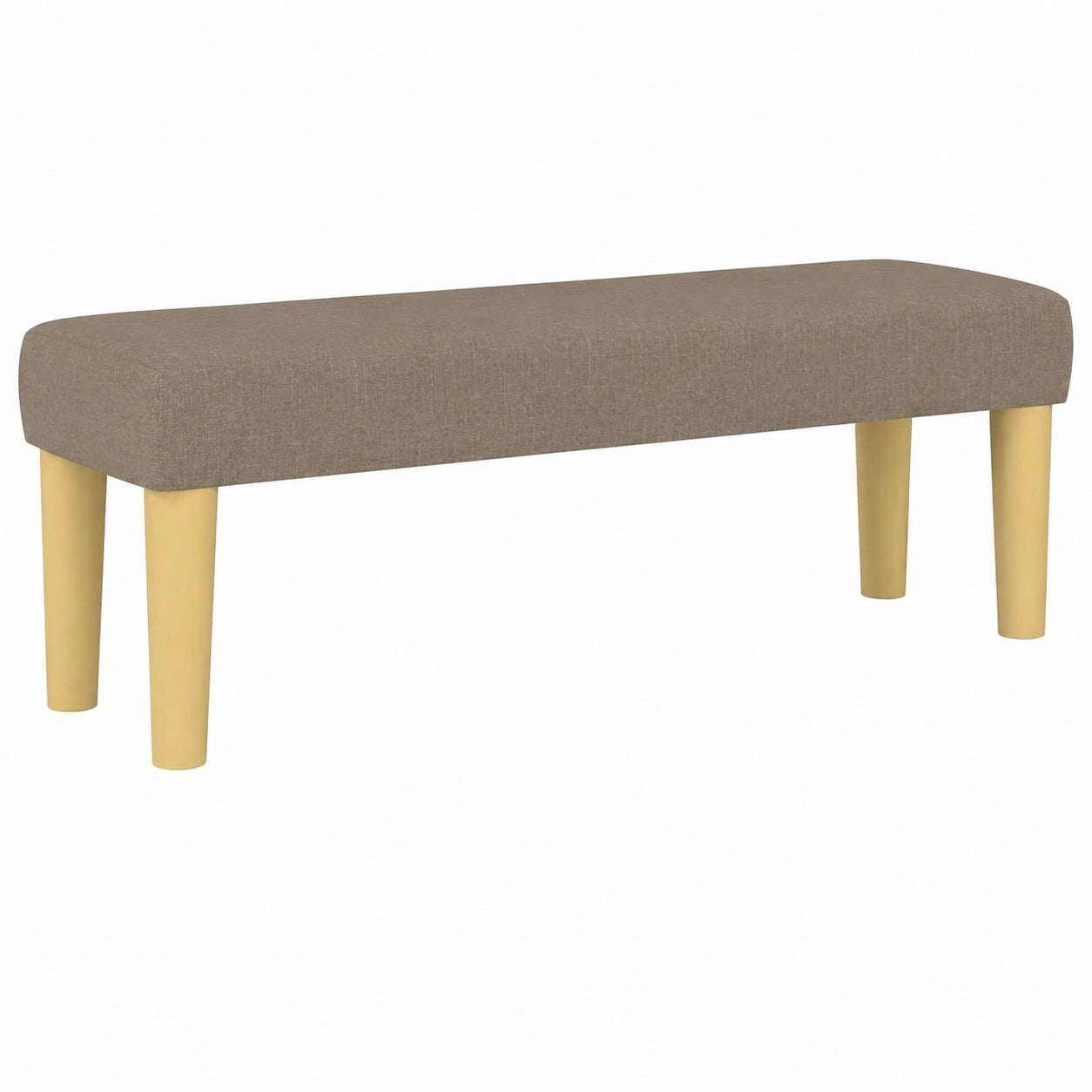 Banco de Tela Gris para Sala, Dormitorio y Terraza 100x30x30 cm