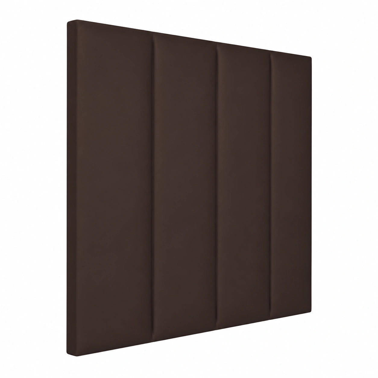 Cabecero de Cama Acolchado en Polipiel Chocolate 95x110x5cm para Cama 80/90 cm