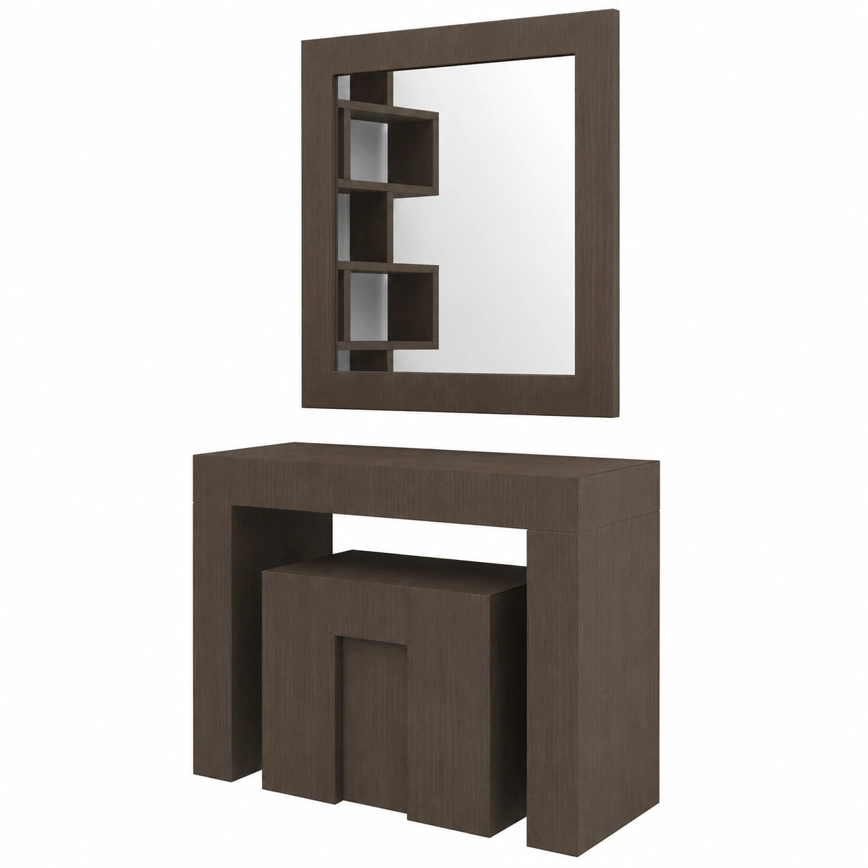 Mesa Extensible Negra Marte con Banco Candy Hasta 3 Metros