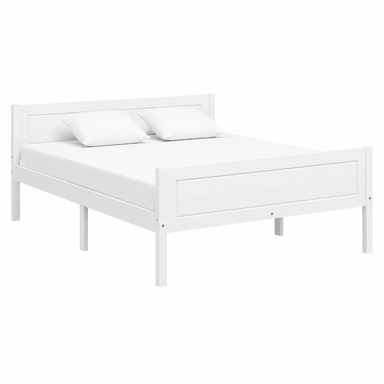 Estructura de Cama de Pino Blanco 120x200 cm - Diseño Moderno