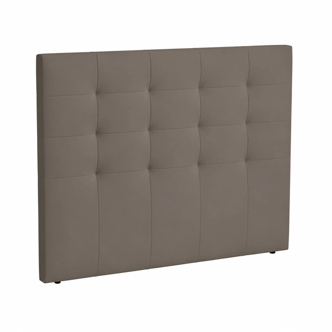 Cabecero Napoli Acolchado Polipiel Premium 145x120 cm Gris