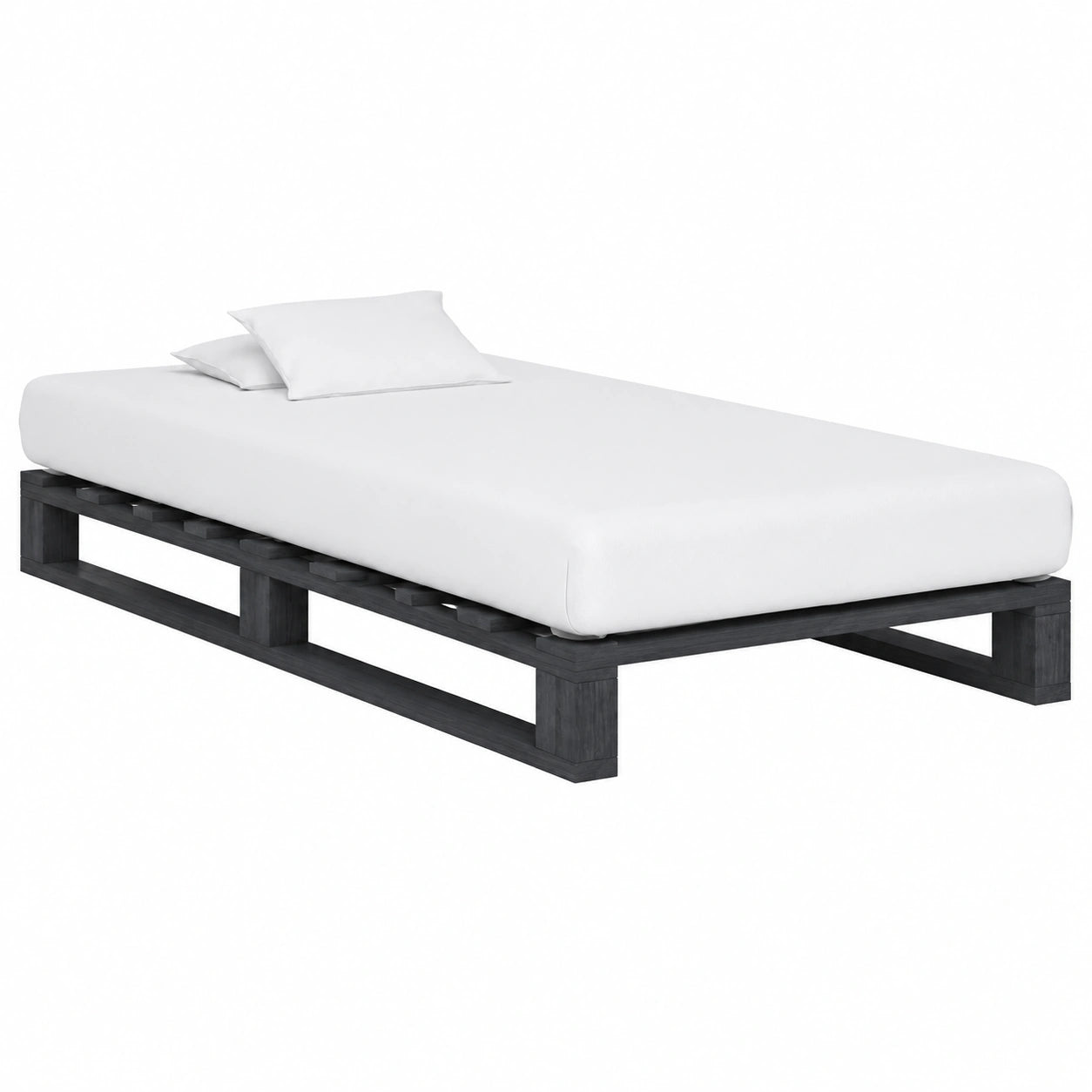 Sofá de Palet de Madera de Pino 100x200 cm, Estructura de Cama Moderna