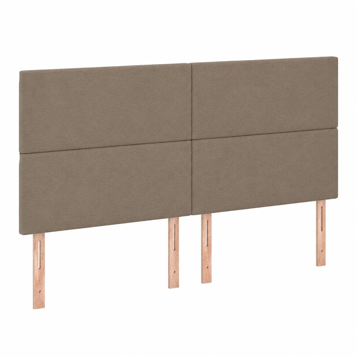 Cabecero de Tela Gris Taupe para Cama de 200 cm con Altura Ajustable