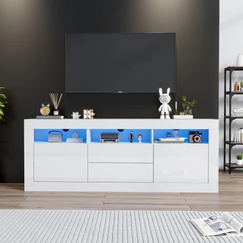 Merax, Televisore, 160 cm, con Bluetooth, a LED, portatile, Bianco