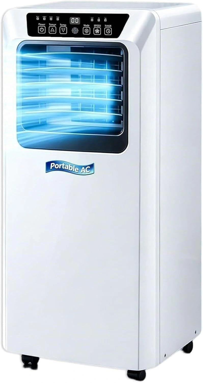 Climatizzatore portatile, 9000 BTU, con telecomando, con timer, portatile