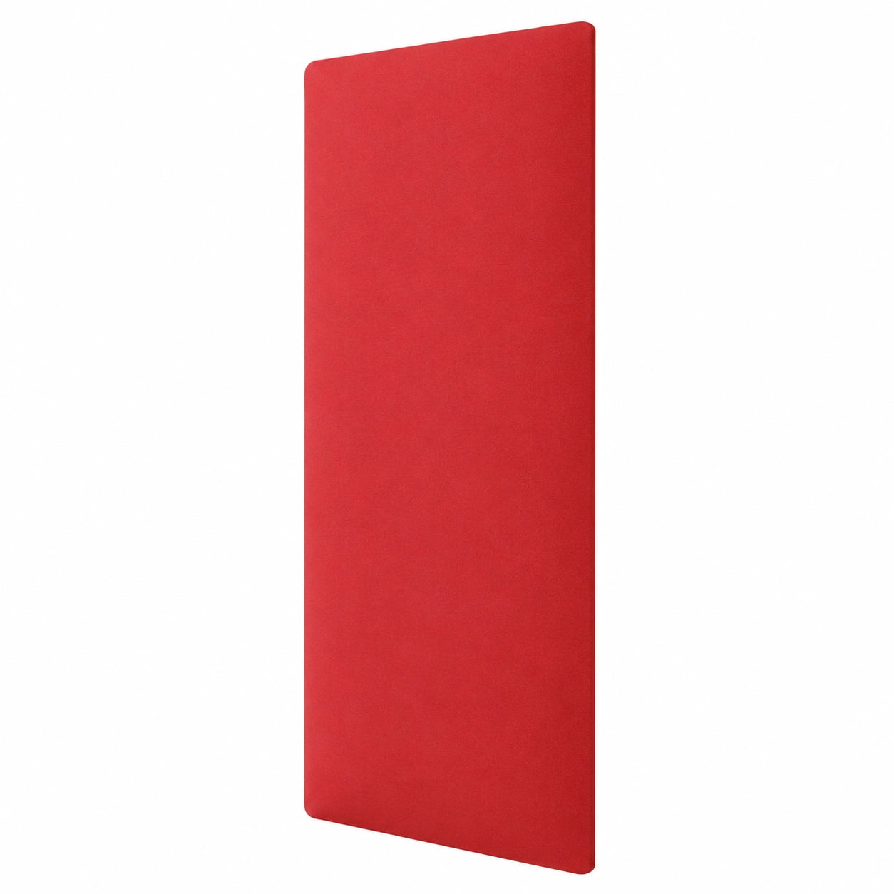 Paneles Acústicos Autoadhesivos de Polipiel para Decoración y Protección en Dormitorios, Color Rojo 60x20