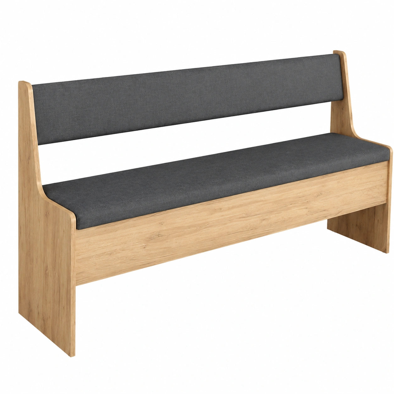 Banco de Comedor Roman Vicco, Roble Dorado, 166.6 x 41.5 cm, Diseño para Rincones con Ahorro de Espacio