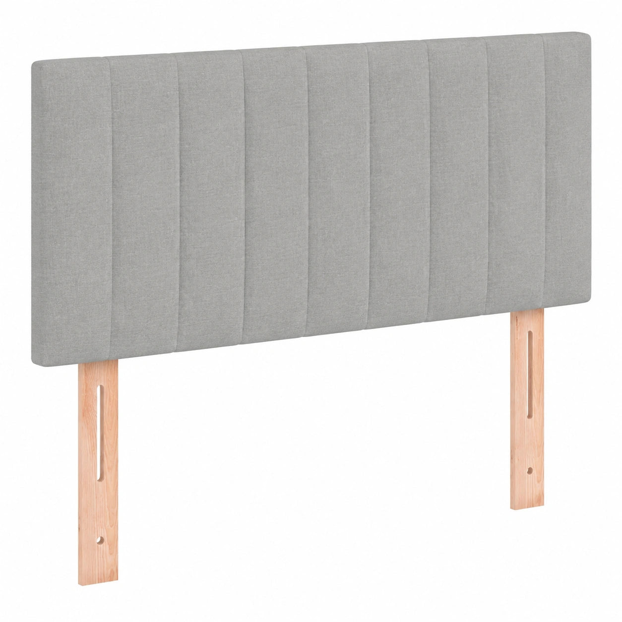 Cabecero Tapizado Antimanchas para Dormitorio 90x5x78/88 cm, Tela Gris Claro