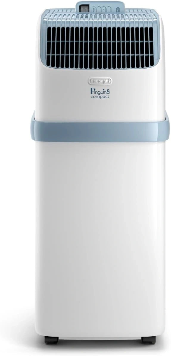 De'Longhi, Climatizzatore portatile, 300 BTU/h, 2.1 kW, 60m3, con timer, portatile, silenzioso, Bianco