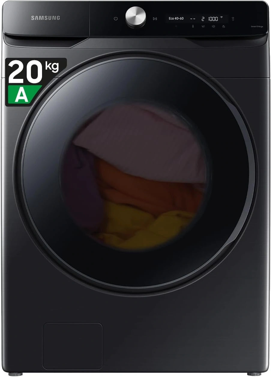 Samsung, Lavatrice, 68,6l, 20 Kg, con Wi-Fi, Nero/Bianco