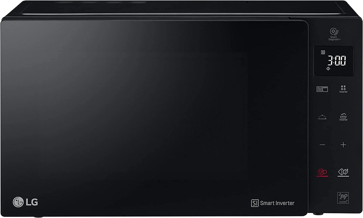 LG MH6535GDS, Forno a microonde, 1000 W, 25 Litri, con tecnologia inverter, automatico, regolabile, Nero