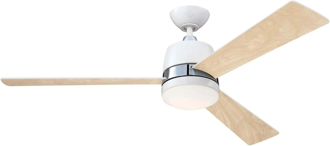 Westinghouse, Ventilatore da soffitto, 132 cm, con telecomando, Bianco