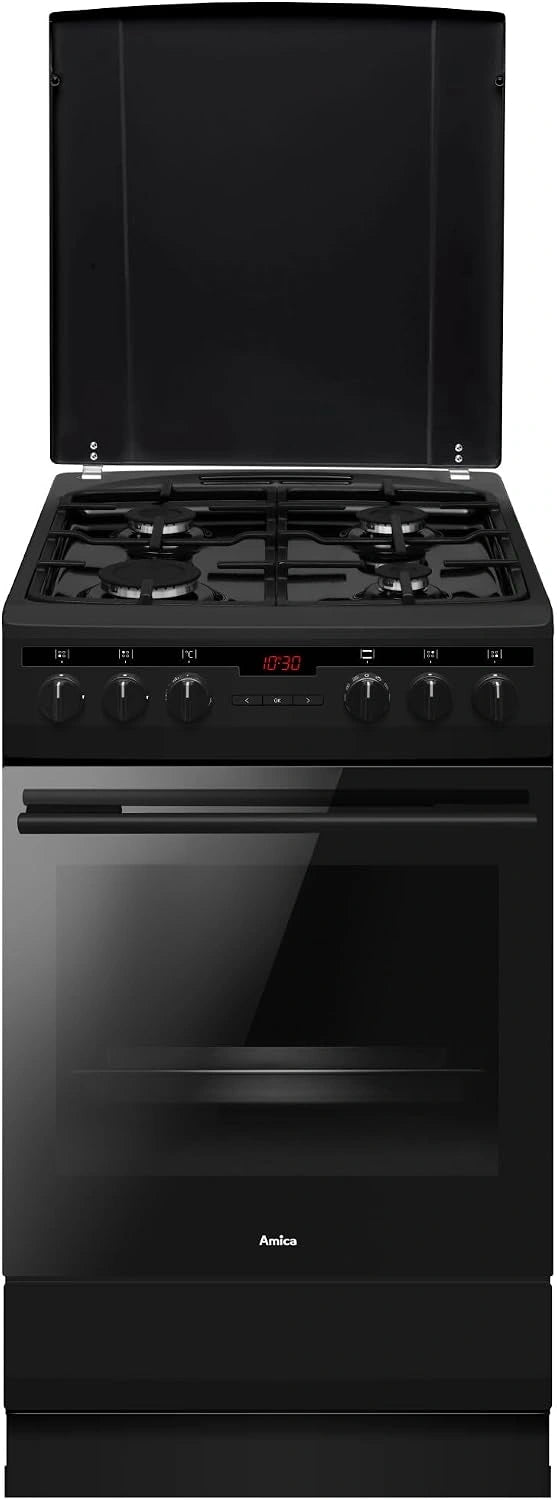 Amica SHEG 904, Forno elettrico, 50 cm, con timer, Nero