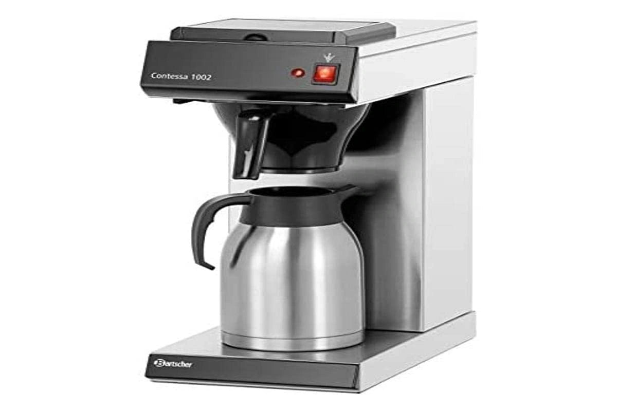 Bartscher A190043, Macchina da caff¨¨, 230V, 2KW, 2L, Nero/Argento