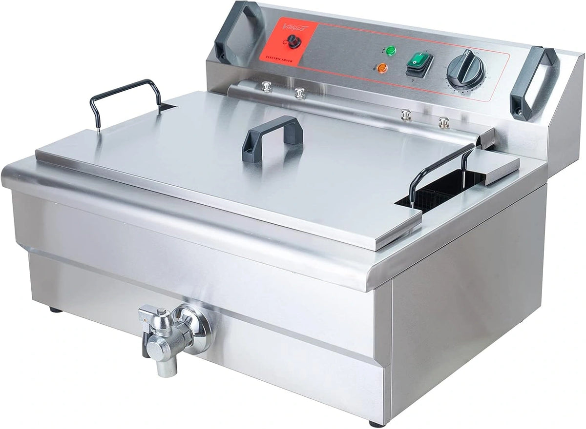 Valgus, Friggitrice elettrica, 3000W, 30L, Argento
