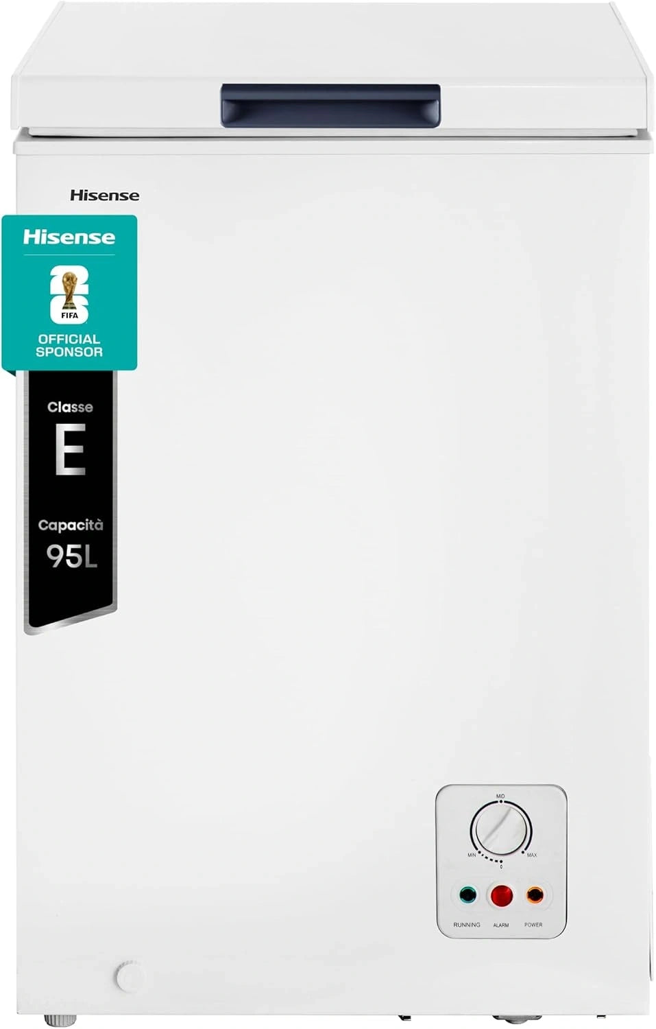 Hisense MCF95E, Congelatore, 95 L, 85.4 cm, 40 dB, silenzioso, Bianco