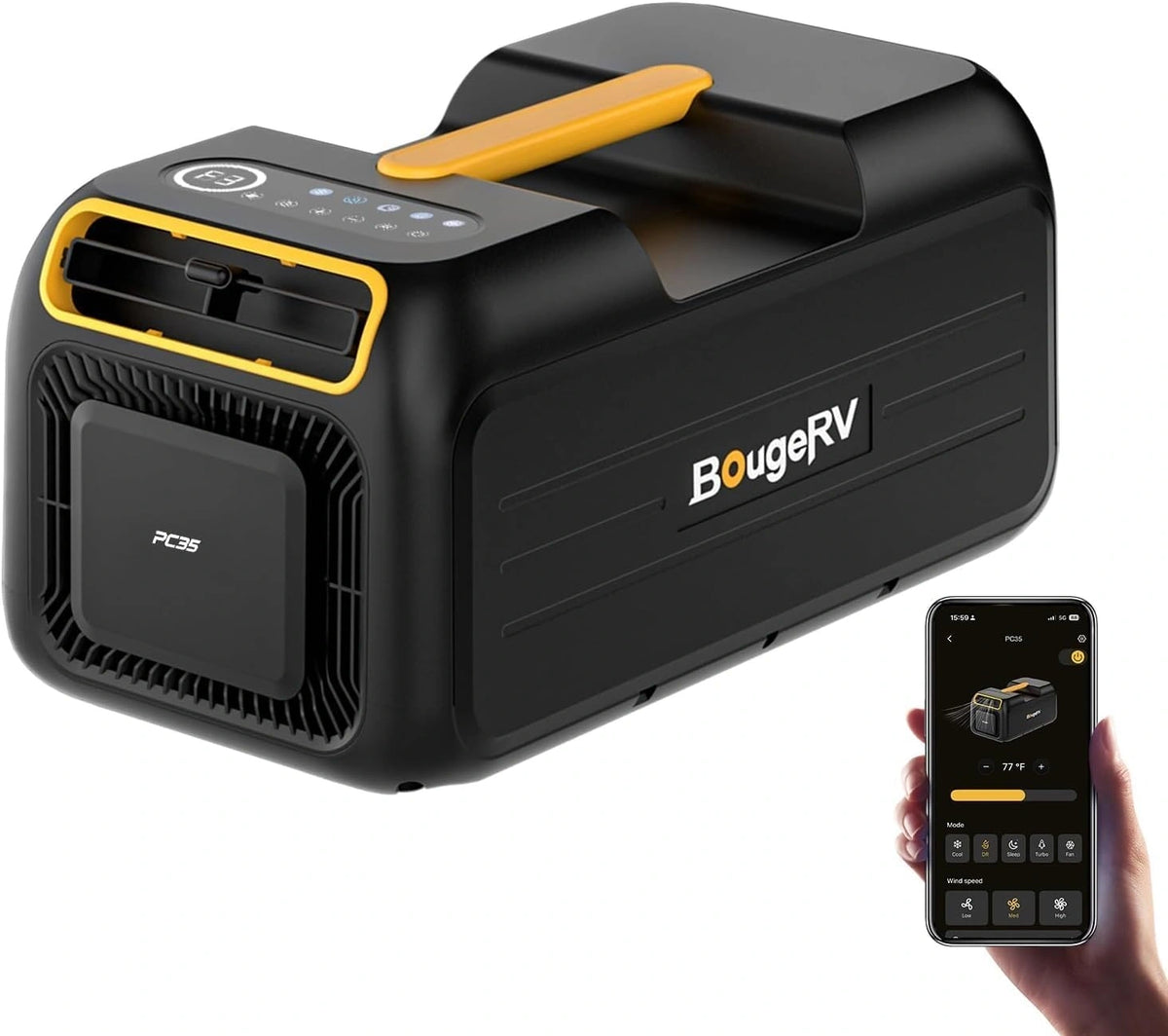 BougeRV PC35, Climatizzatore portatile, 3500 BTU, portatile, con controllo intelligente