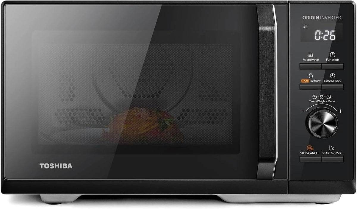 Toshiba 6-in-1, Forno a microonde, 900W, 1000W, 26 Litri, automatico, Nero