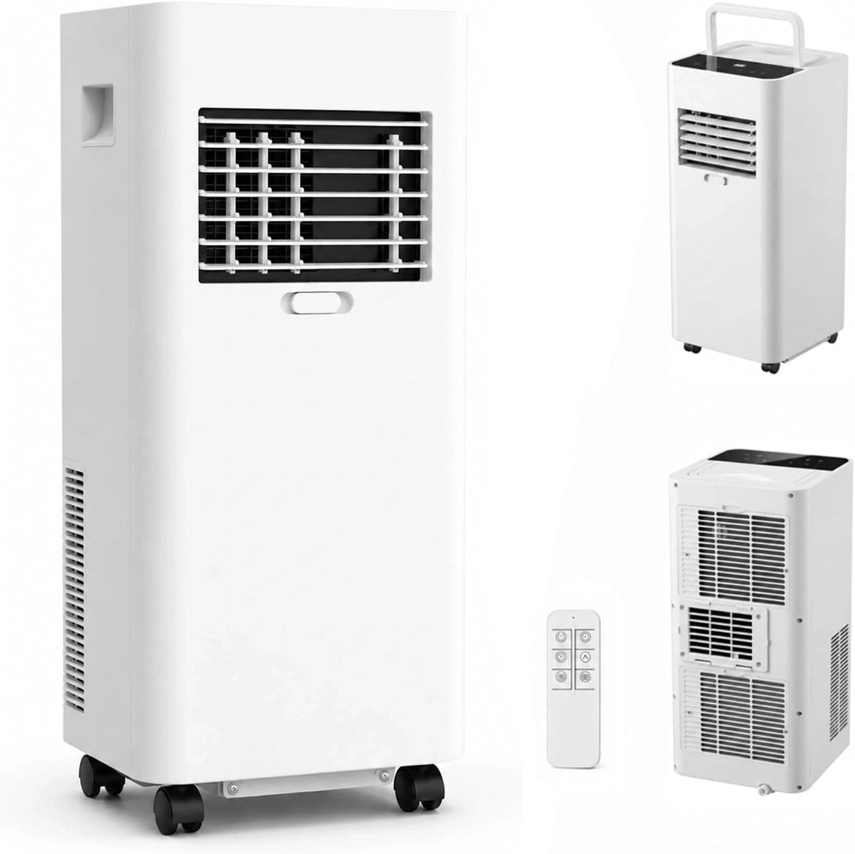 Climatizzatore portatile, 7000 BTU, con telecomando, portatile