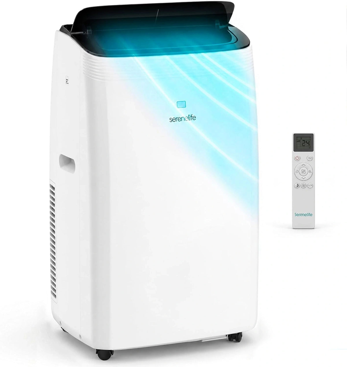 SereneLife, Climatizzatore portatile, 16000 BTU, portatile, multifunzione