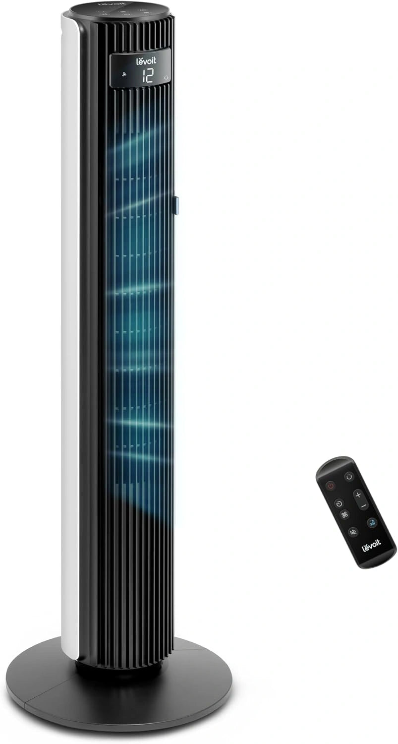 Levoit, Ventilatore, 108 cm, 25 dB, Bianco