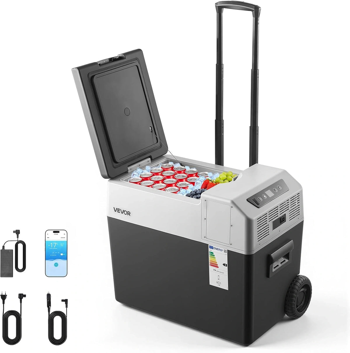 VEVOR, Frigorifero, 40 L, portatile, con controllo intelligente