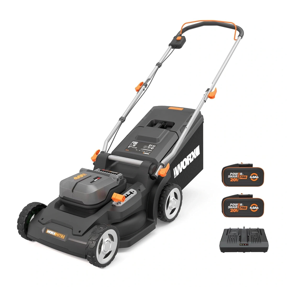 WORX WG745E, Batteria ricaricabile, 40V, 41cm