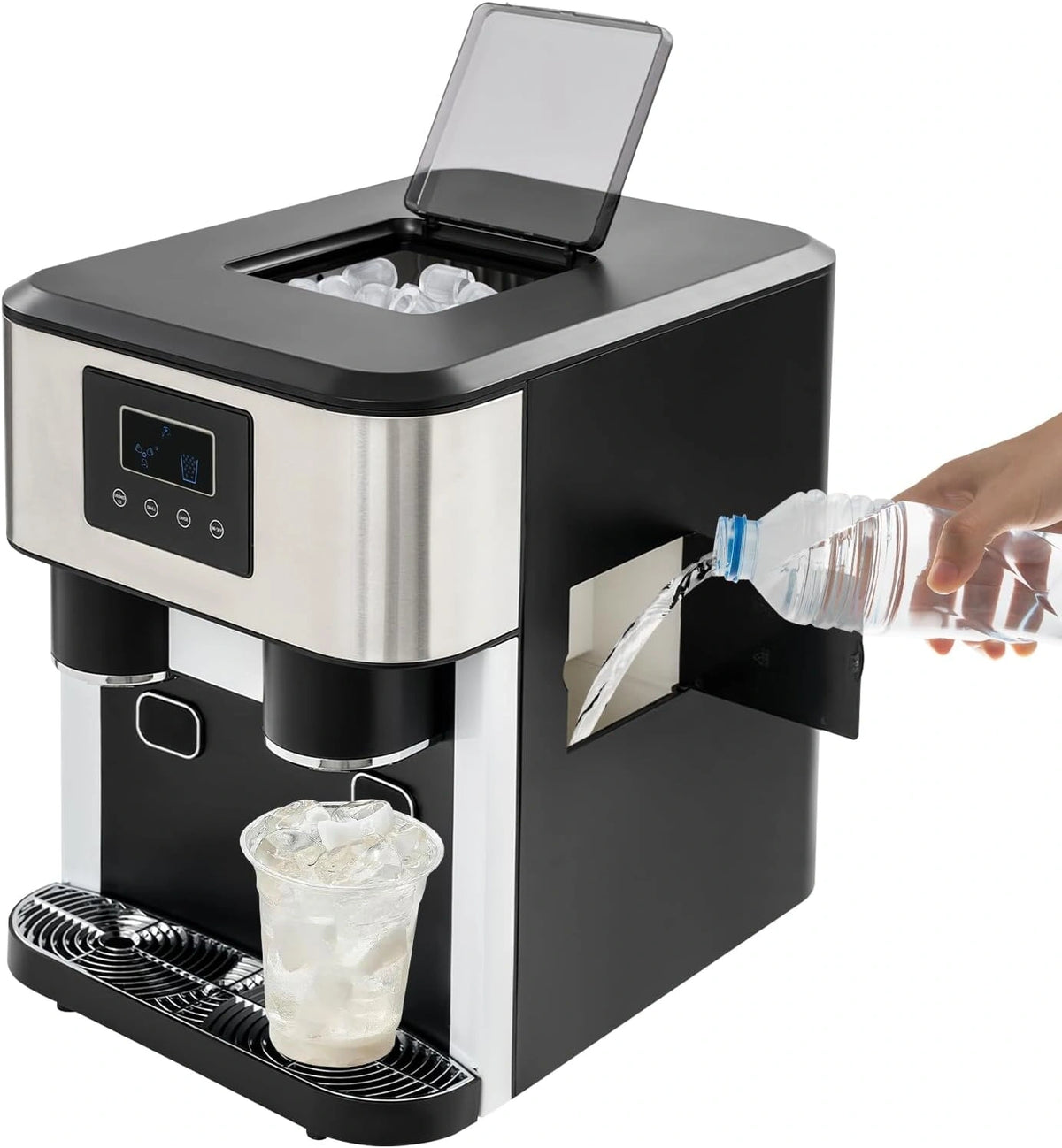 Tavolo, 240 V, con display digitale, multifunzione, Argento