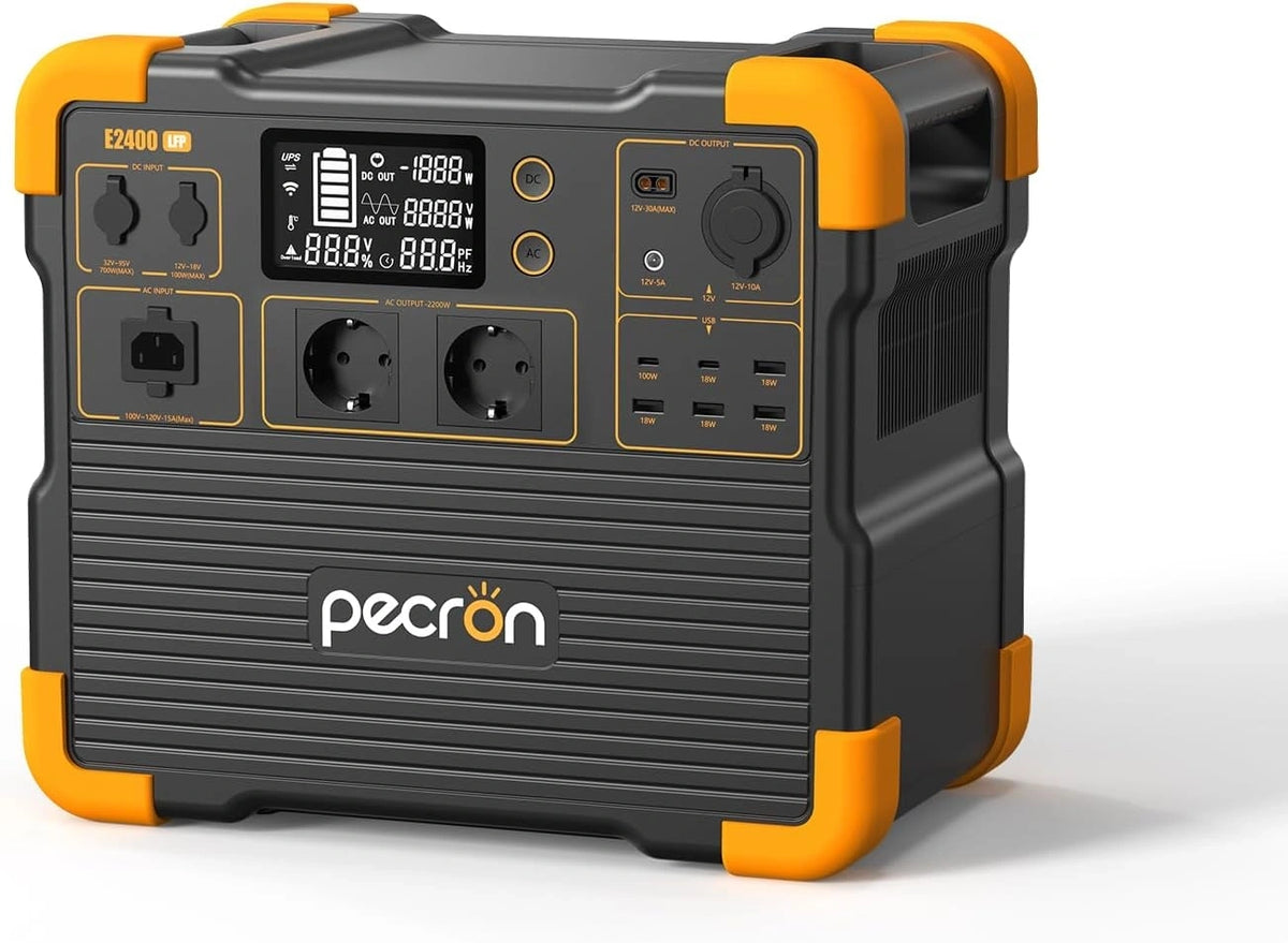 PECRON, Stazione di alimentazione portatile, 2048Wh, 8192Wh, 4800W, portatile