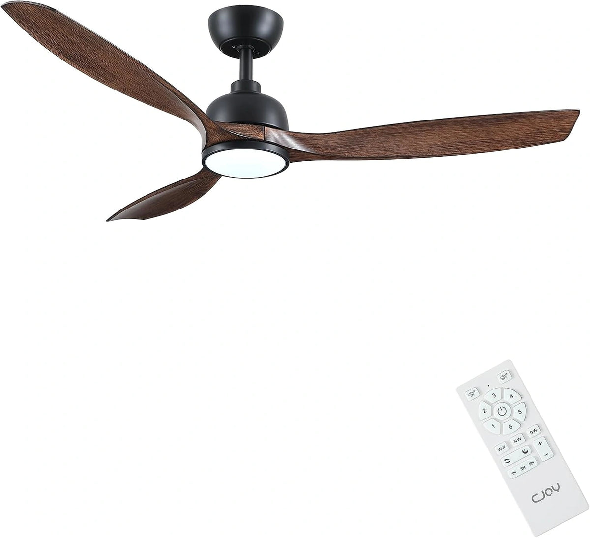 CJOY, Ventilatore da soffitto, 132 cm, con telecomando