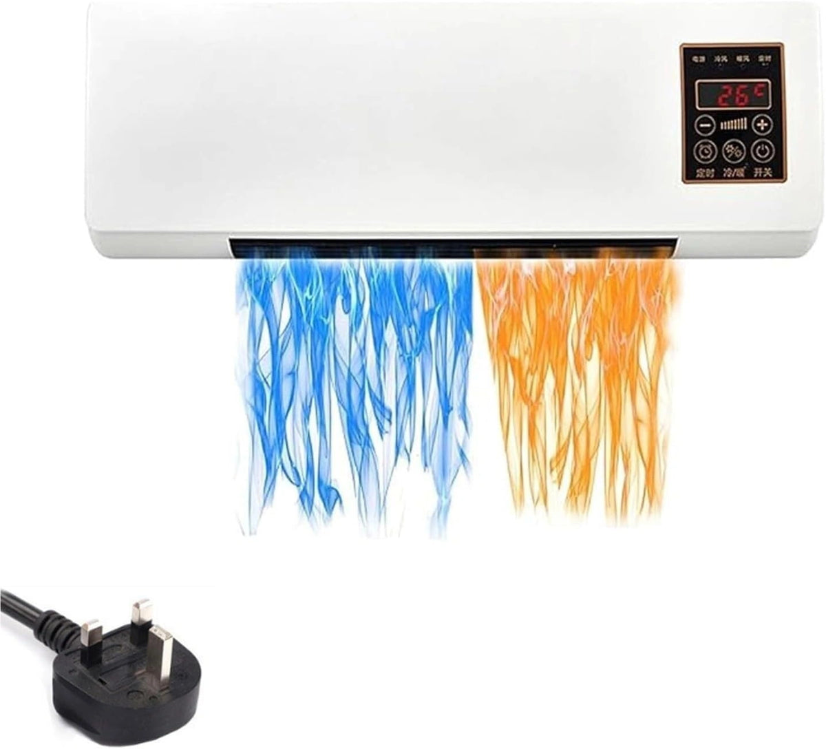 Climatizzatore split, 3500 W, con telecomando, portatile, silenzioso