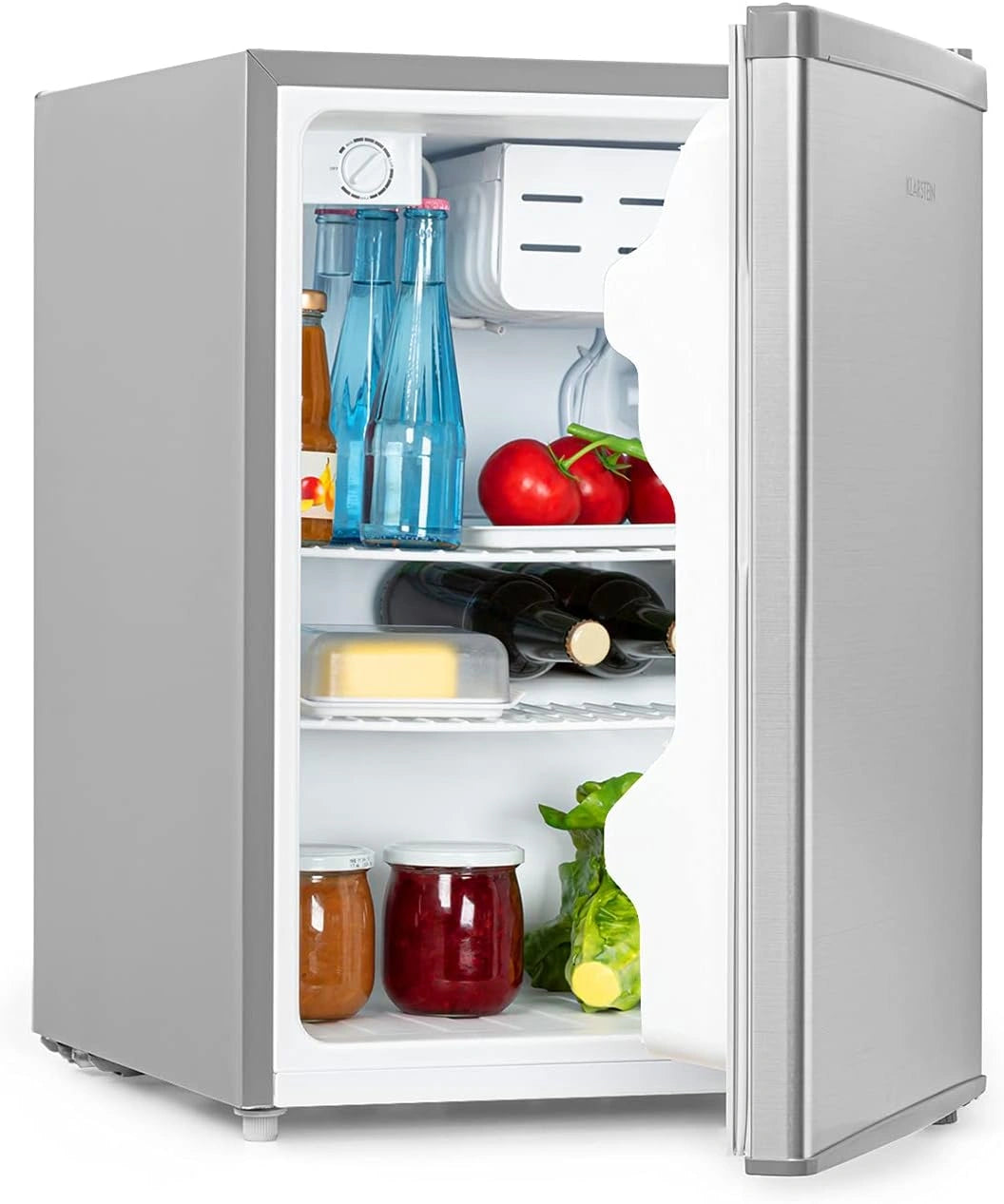KLARSTEIN, Frigorifero, 66 L, 4 L, 2 L, Grigio/Argento
