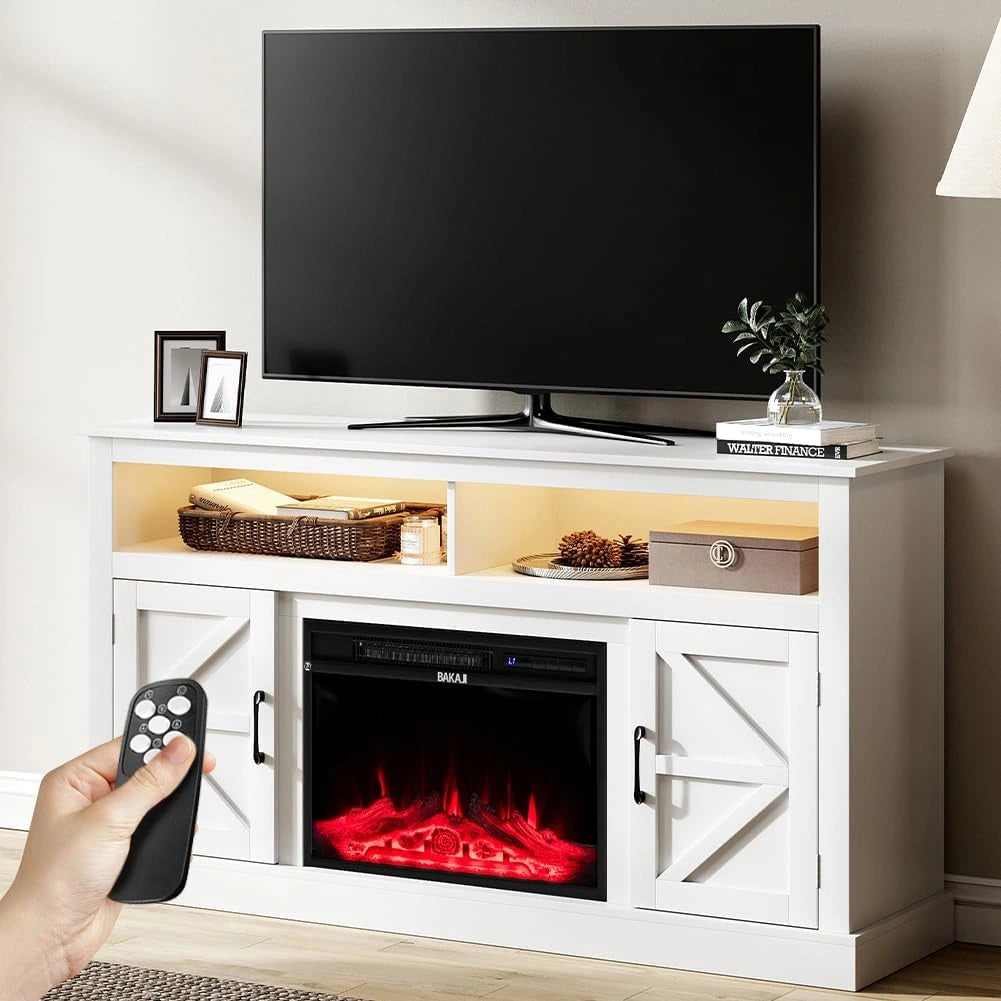 BAKAJI, Televisore, 1800W, a LED, portatile, Bianco