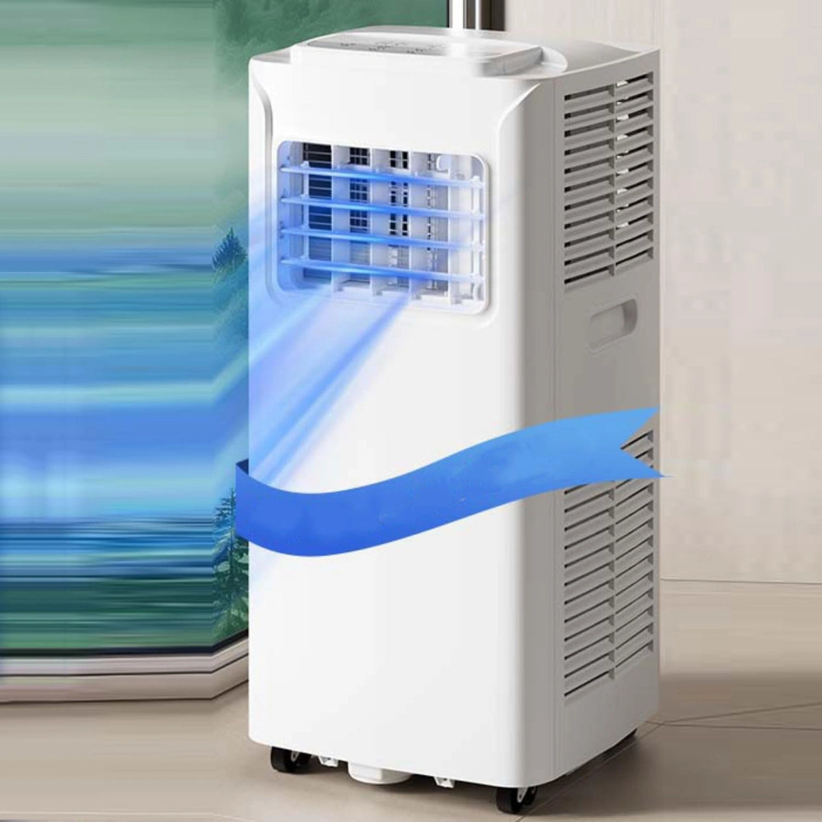 Climatizzatore portatile, 7000 BTU, con telecomando, con timer, portatile