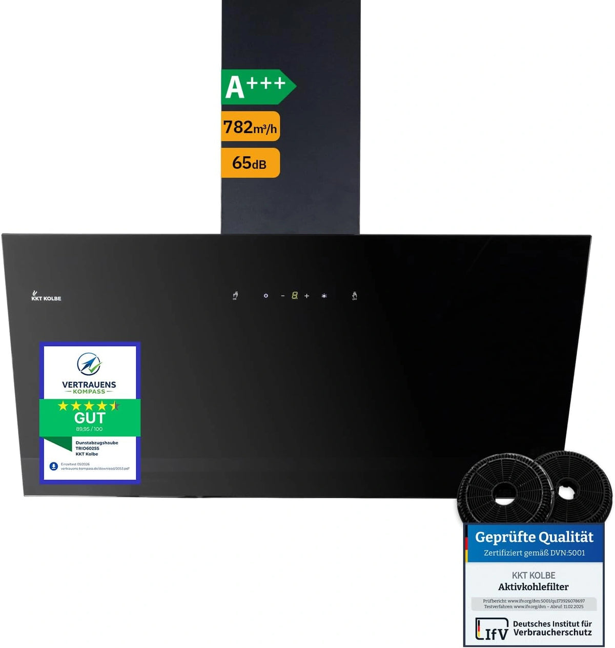 KKT KOLBE TRIO8025S, Prodotto per casa e tempo libero, 80 cm, a LED, Nero