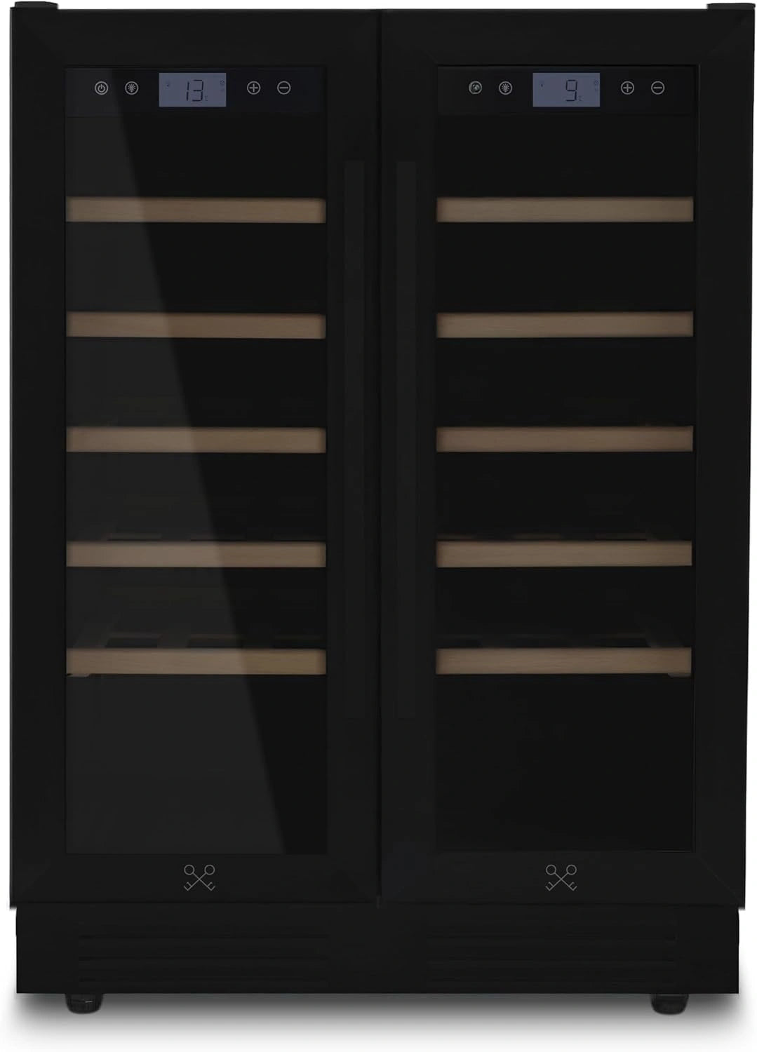 LES PETITS CHAMPS, Cantinetta refrigerata, regolabile, Nero