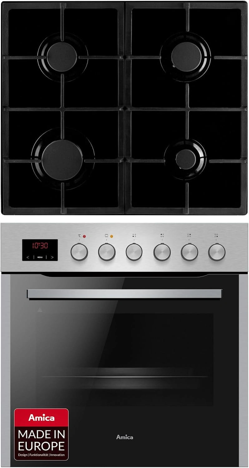 Amica EHEG 934, Prodotto per casa e tempo libero, 65 l, con timer, Argento