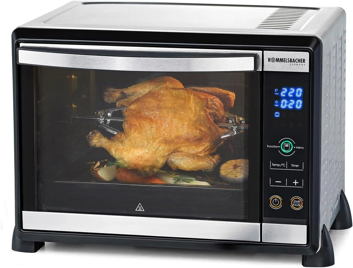 Rommelsbacher BGE 1580/E, Forno elettrico, 30L, Nero/Argento