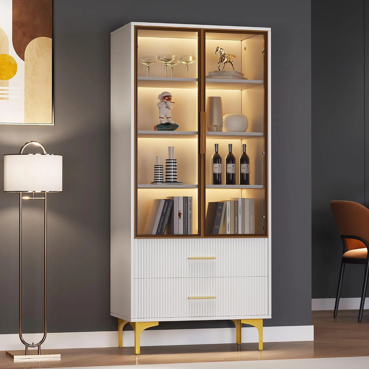 Rtopsu, Letto, a LED, Bianco