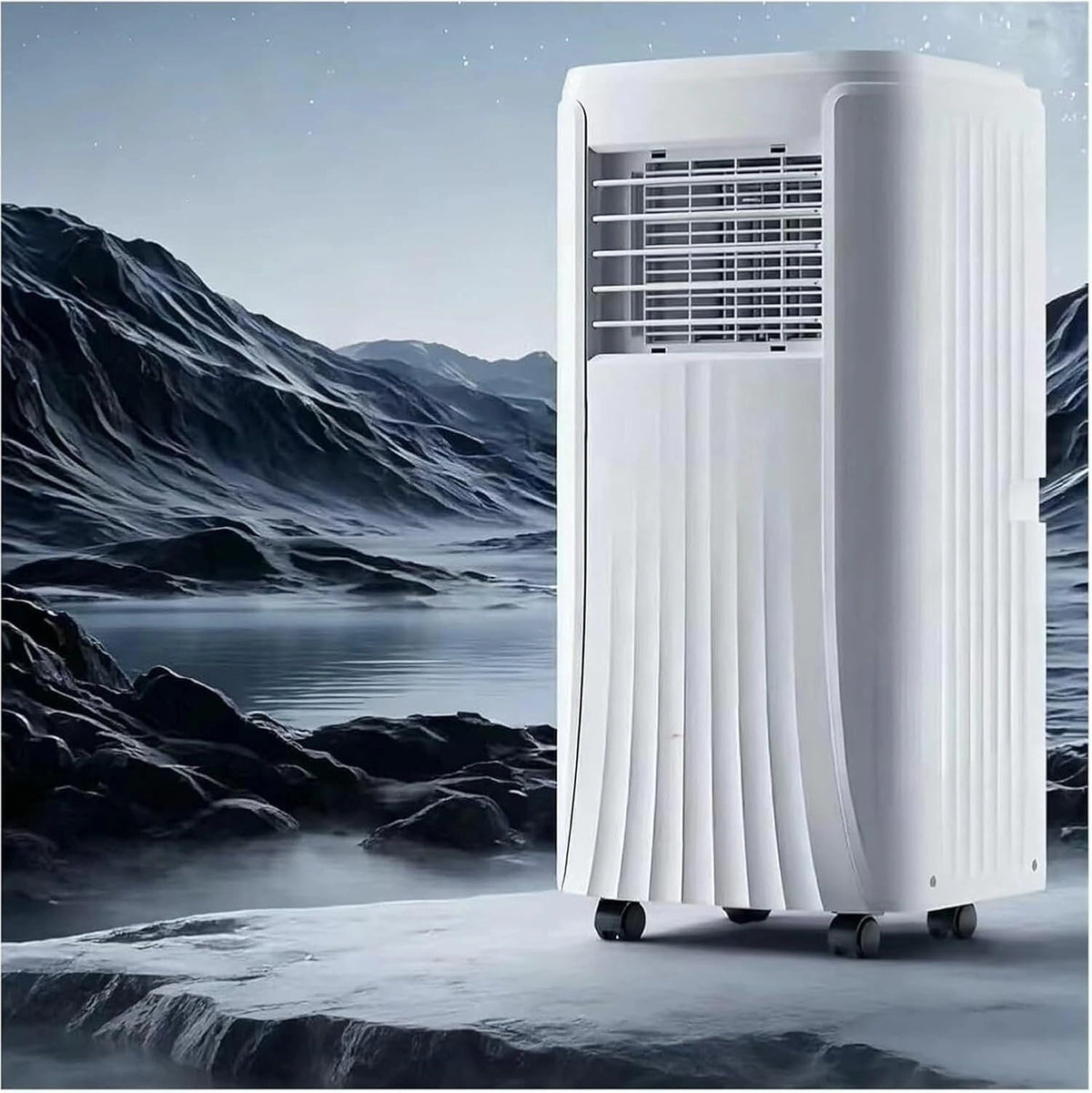 Climatizzatore portatile, 9000 BTU, con telecomando, portatile, silenzioso