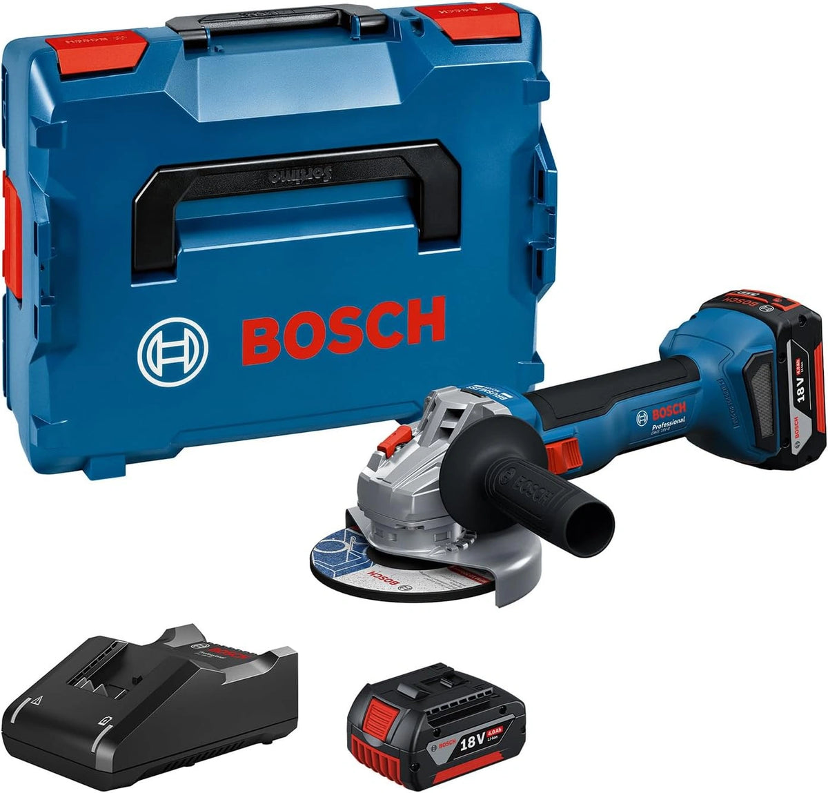 Bosch, Batteria ricaricabile, 18V, 4.0Ah, 125 mm