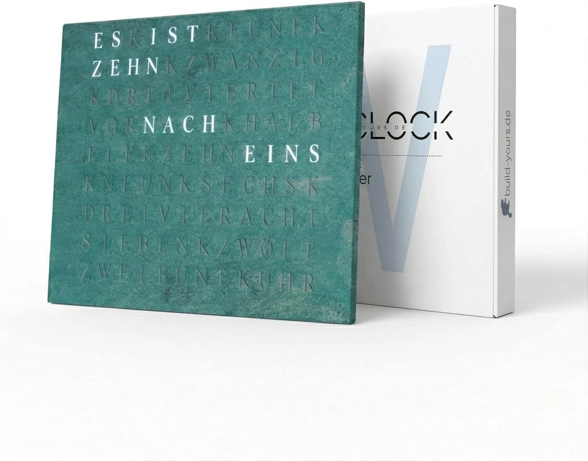 WordClock, Prodotto per casa e tempo libero, a LED, con controllo intelligente, Verde