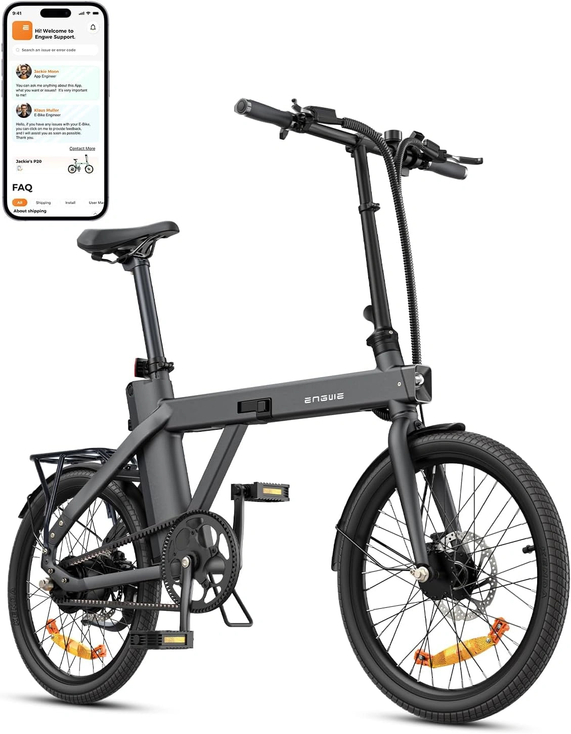 ENGWE P20, Bicicletta elettrica, pieghevole