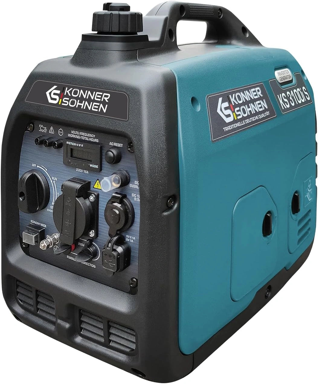 K?nner, Generatore di corrente, 3100 W, 230 V, con display digitale, con tecnologia inverter, a LED