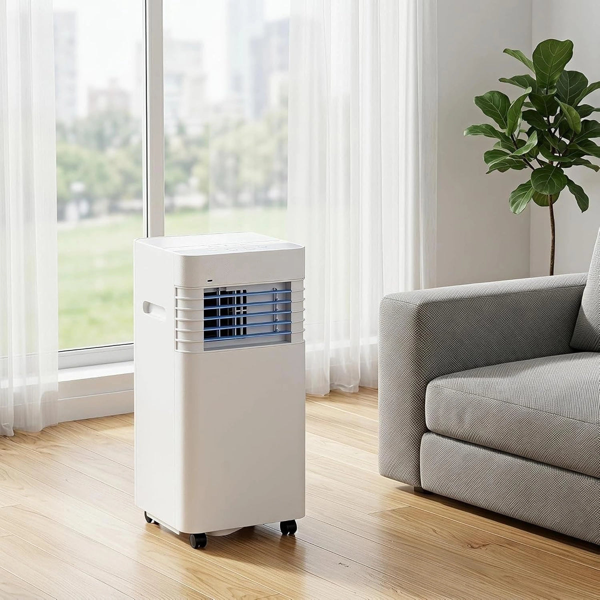 Climatizzatore portatile, 14000 BTU, 5000 BTU, con timer, con display digitale, portatile