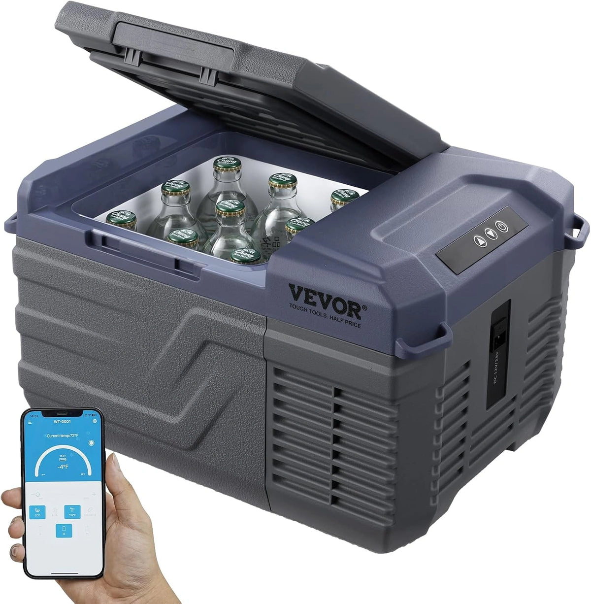 VEVOR, Frigorifero, 24 V, 240 V, 9 L, portatile, regolabile