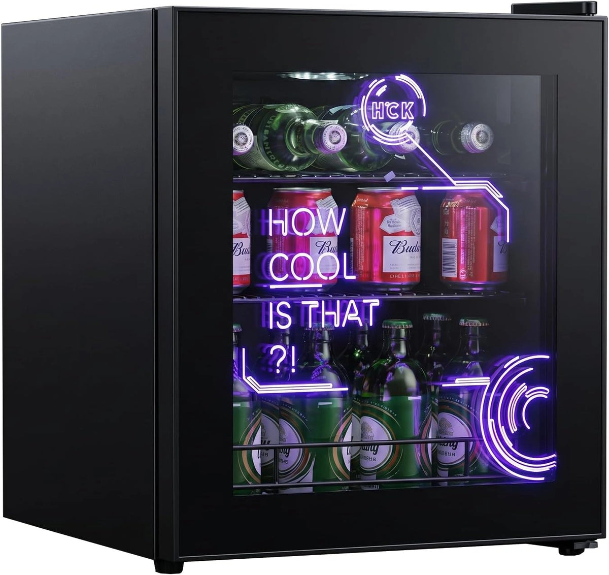 HCK, Frigorifero, 48 litri, 39 dB, a LED