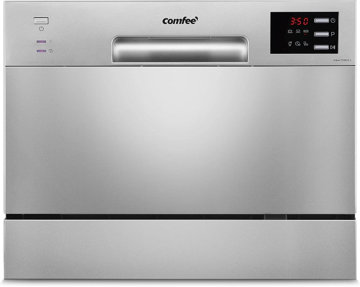 COMFEE', Lavastoviglie, con display digitale, a LED, Argento
